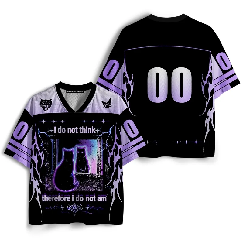 Soulisfree i do not think, therefore i do not am Mesh Jersey