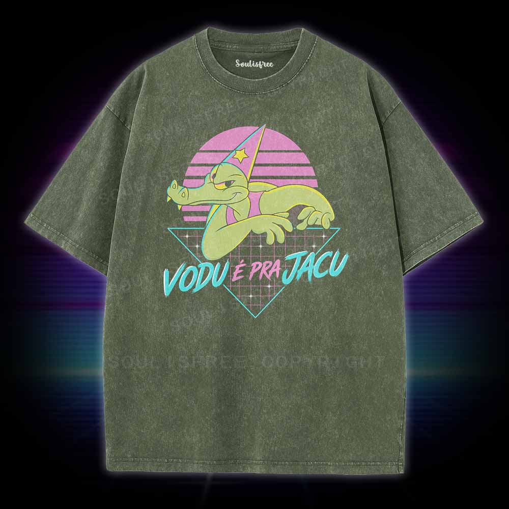 Soulisfree Vaporwave Gator Washed Tee
