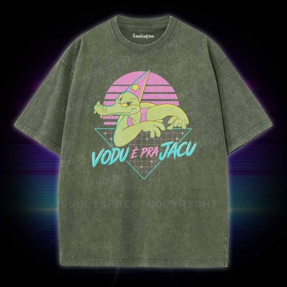 Soulisfree Vaporwave Gator Washed Tee
