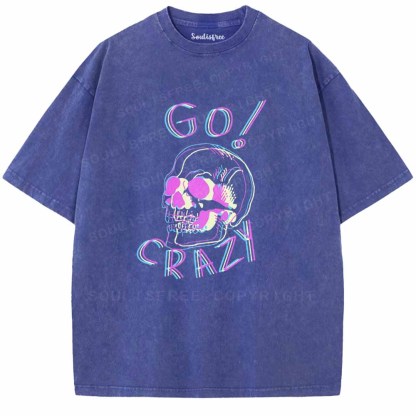 Soulisfree   GO! CRAZY Washed Tee