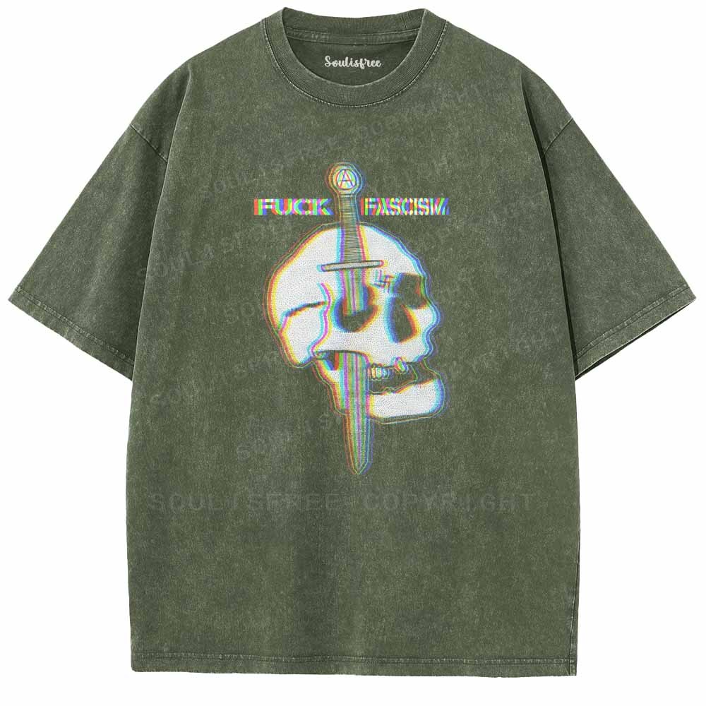 Soulisfree  Blade In Skull Washed Tee