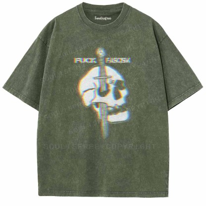 Soulisfree  Blade In Skull Washed Tee