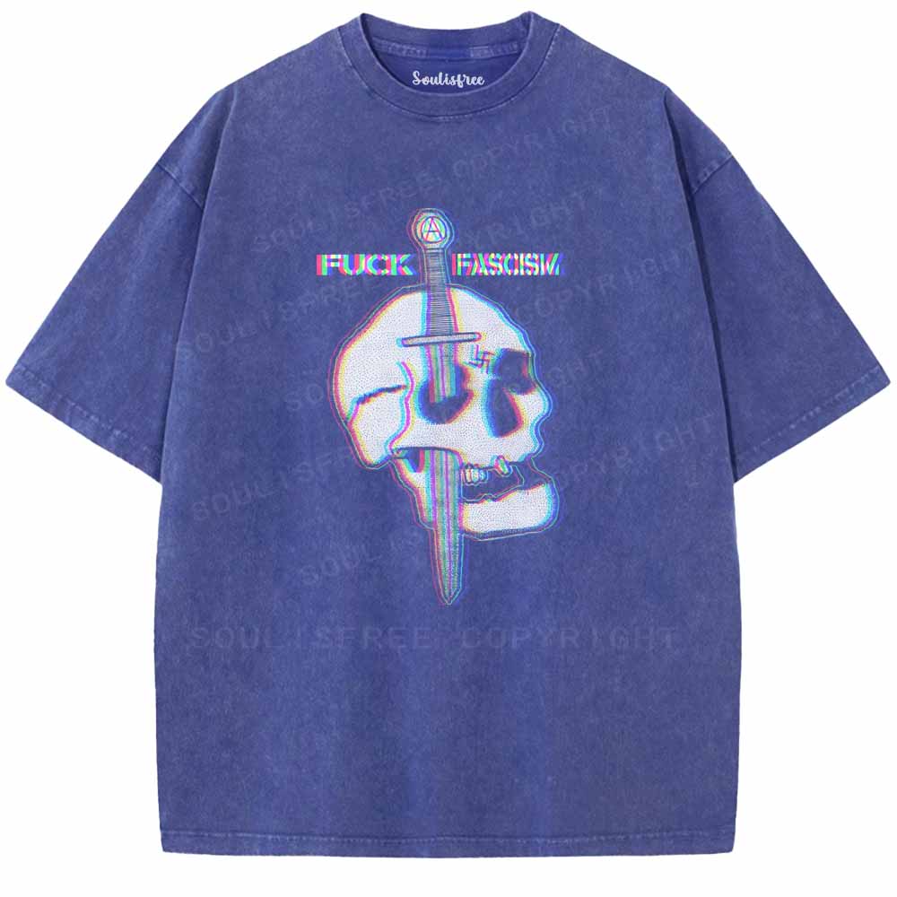 Soulisfree  Blade In Skull Washed Tee
