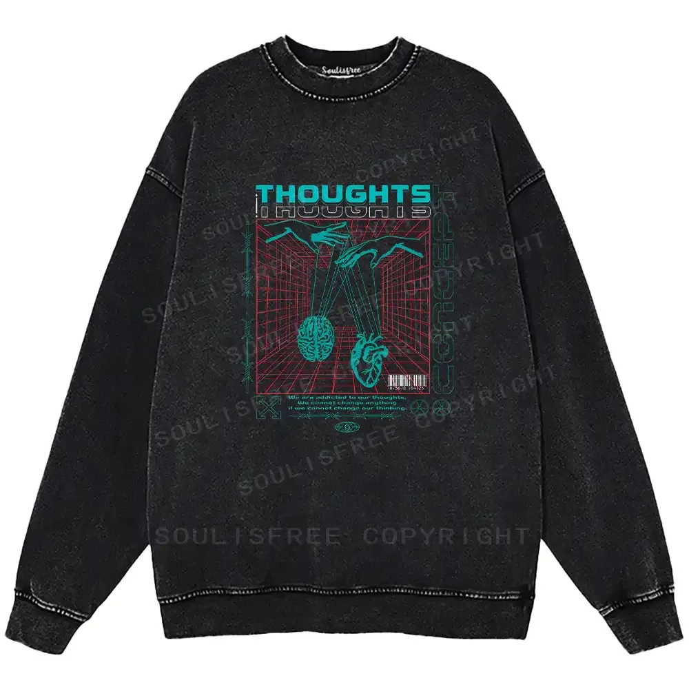 A Clash Of Ideas Washed Sweatshirts