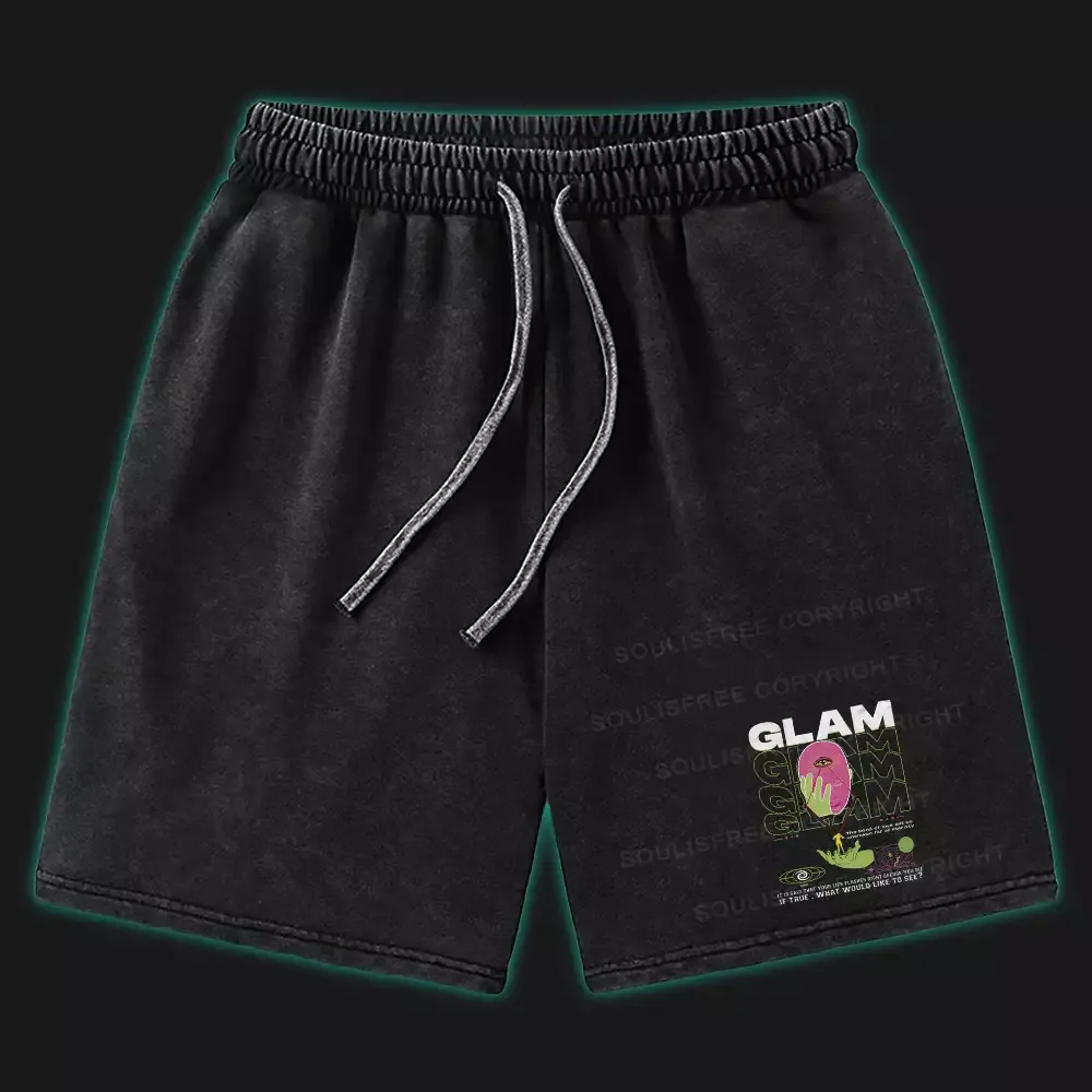 Designed The Bond Of Love Washed Shorts