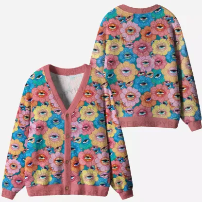 Psychedelic Garden Cardigan Sweaters