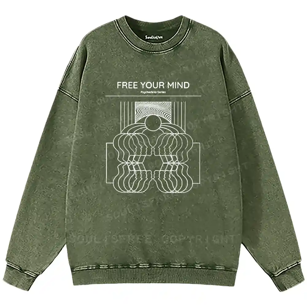 Inner Frequency Washed Sweatshirts