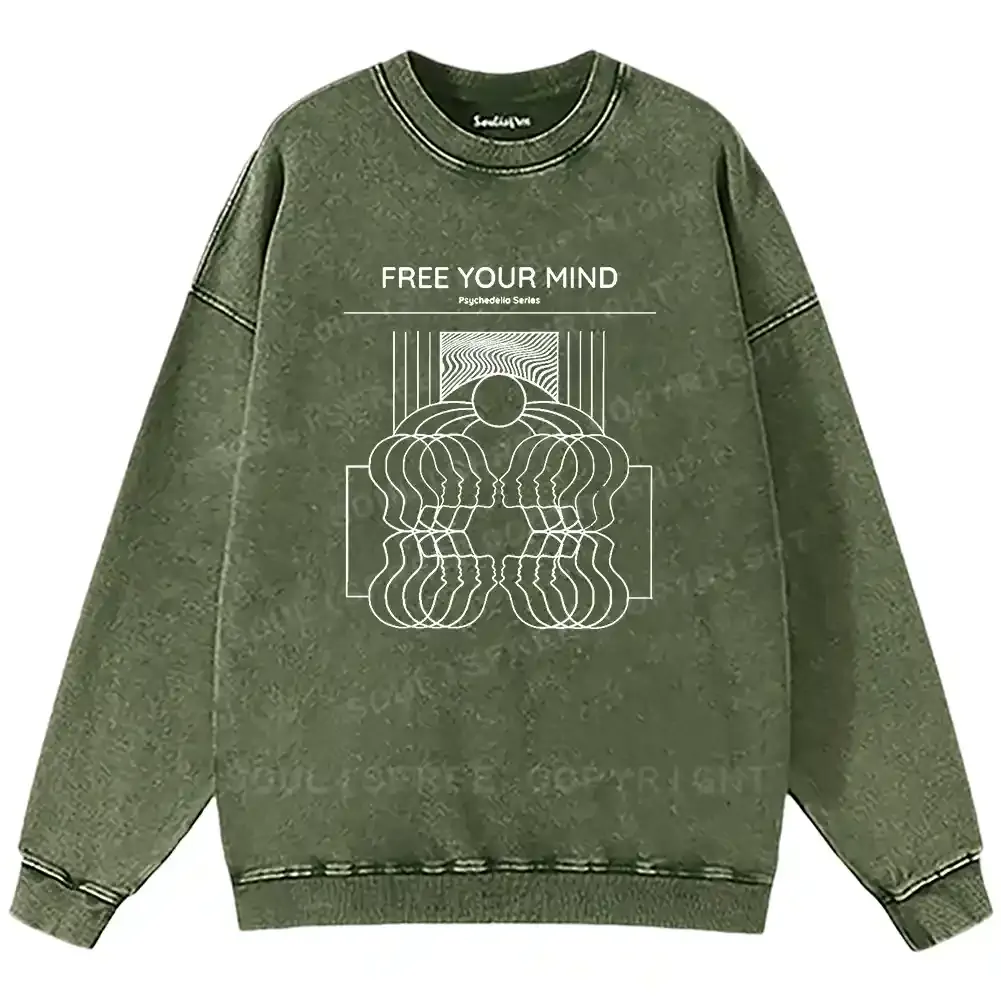 Inner Frequency Washed Sweatshirts