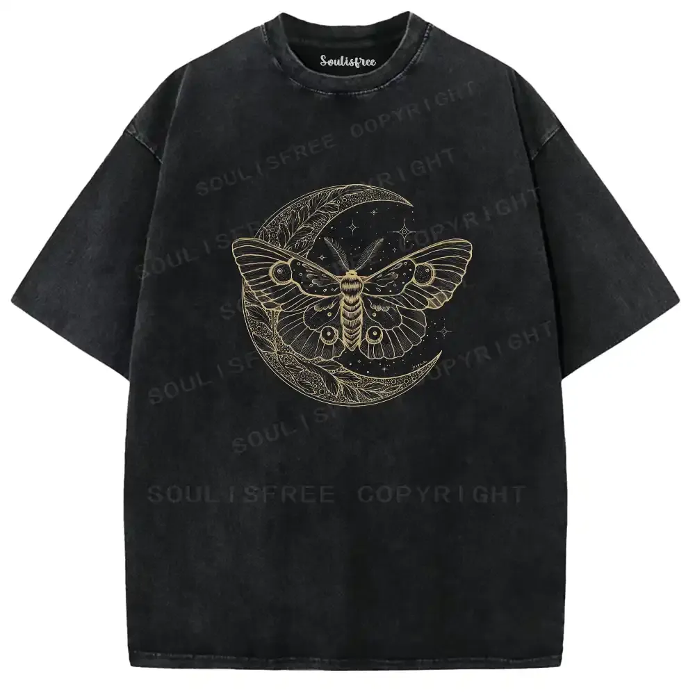 Gilded Lunar Moth Washed T-shirt