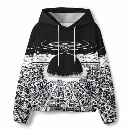 Soulisfree Pixel Explosion All-Over Print Hoodie