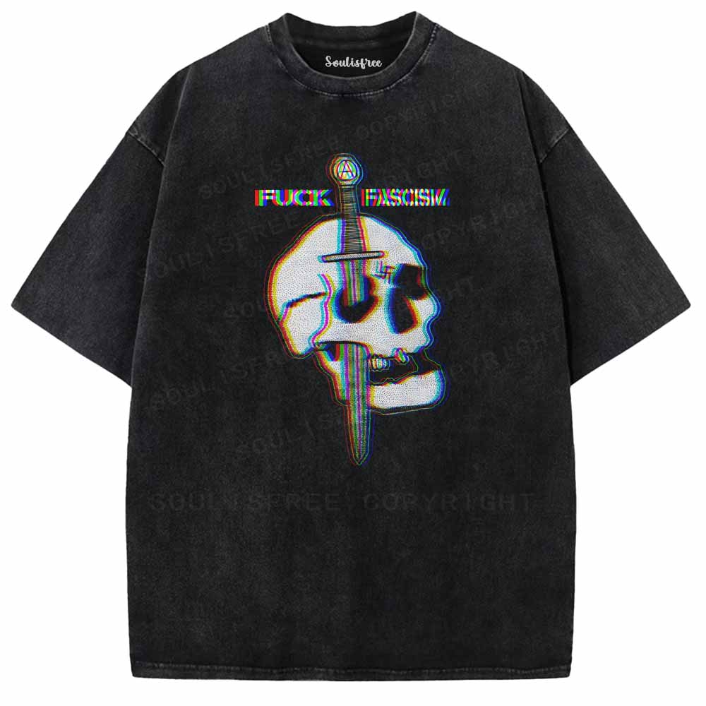 Soulisfree  Blade In Skull Washed Tee
