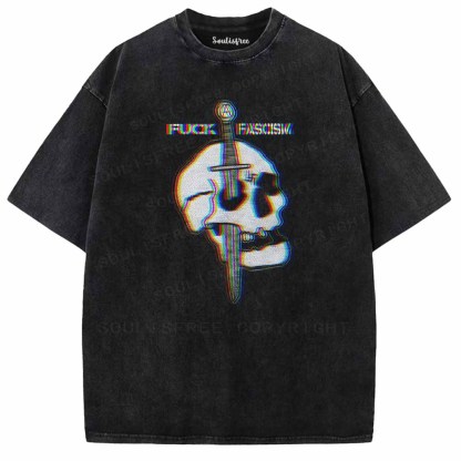 Soulisfree  Blade In Skull Washed Tee