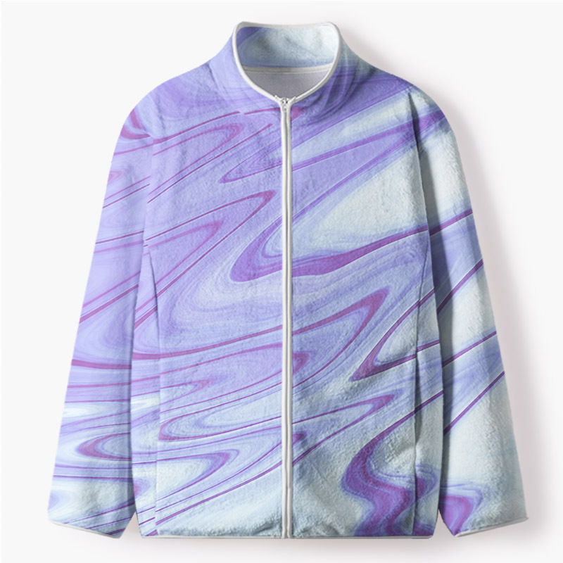 Soulisfree  Fluid Reverie Flannel Zip-Up Jacket
