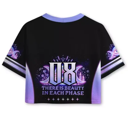 Soulisfree THERE IS BEAUTY IN EACH PHASE Cropped Mesh Jersey