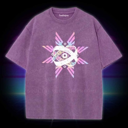 Soulisfree Neon biblically accurate angel Washed Tee