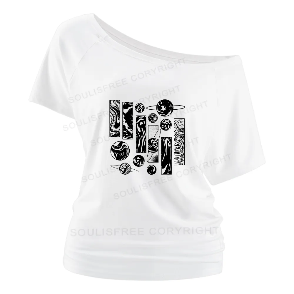 Galaxy Off Shoulder Top