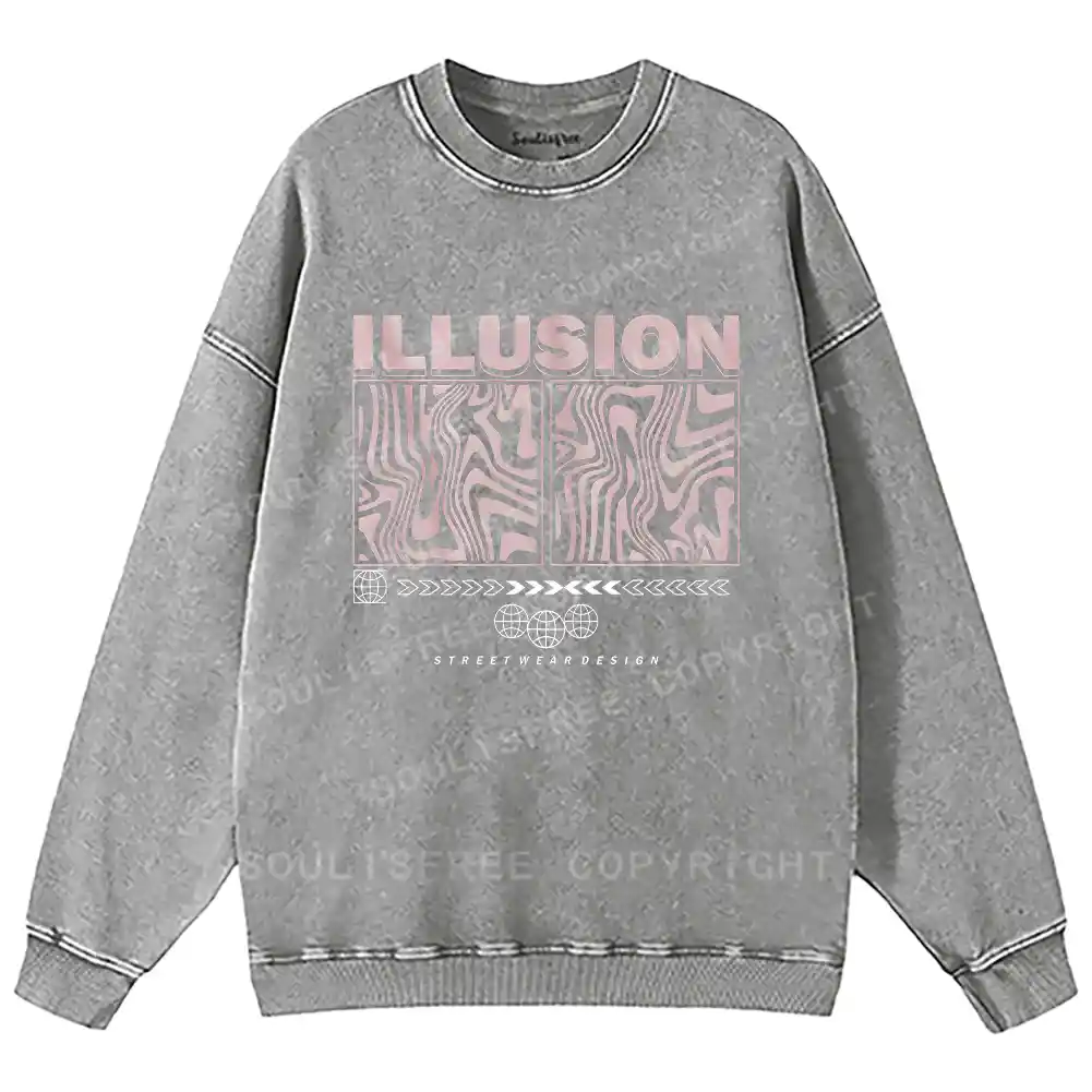 Visual Mirage Washed Sweatshirts