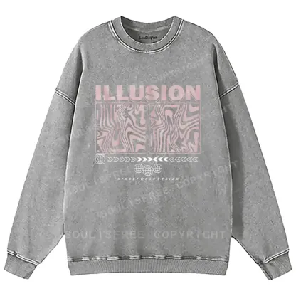Visual Mirage Washed Sweatshirts