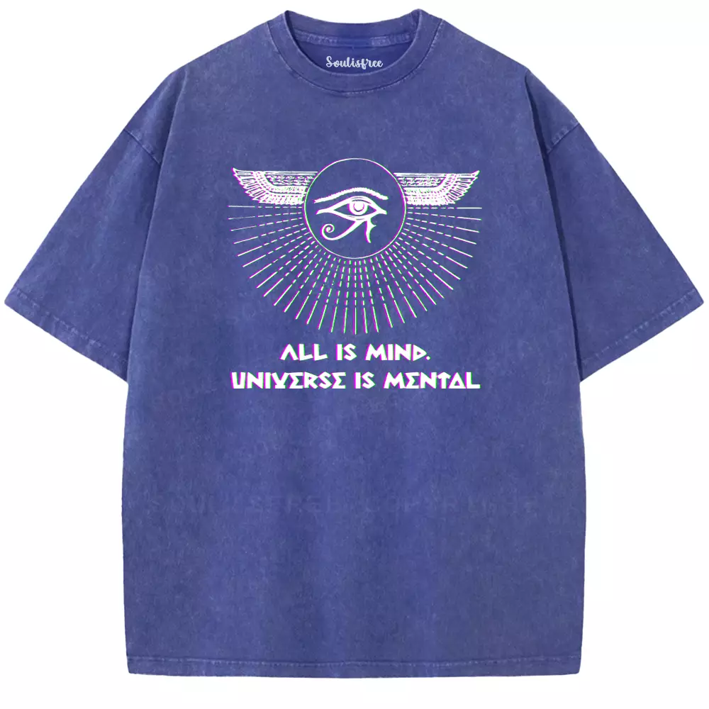 Soulisfree ALL IS MIND. UNΙYΣRSΣ IS ΜΣΝΤΔL Washed Tee