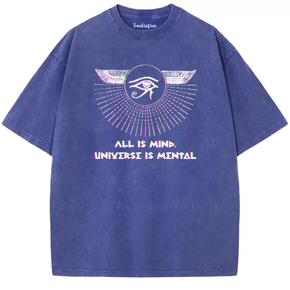 Soulisfree ALL IS MIND. UNΙYΣRSΣ IS ΜΣΝΤΔL Washed Tee