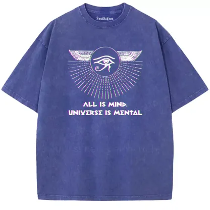 Soulisfree ALL IS MIND. UNΙYΣRSΣ IS ΜΣΝΤΔL Washed Tee