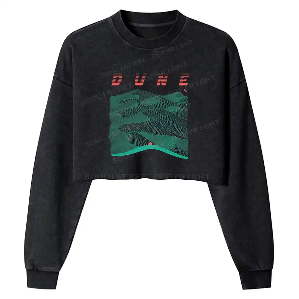 Sands Of Synchronicity Washed Cropped Sweatshirt