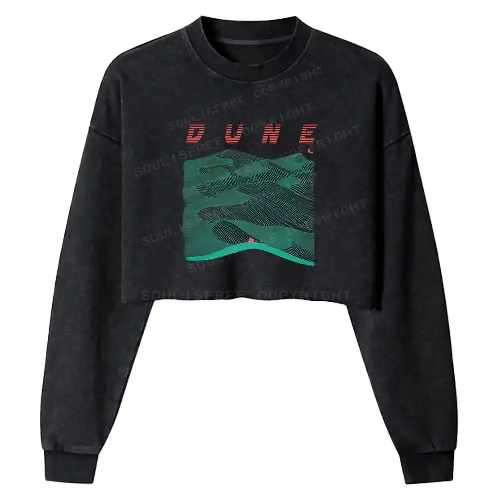 Sands Of Synchronicity Washed Cropped Sweatshirt