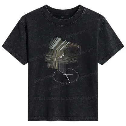 Secret Behind The Bookshelf Basic Washed T-shirt