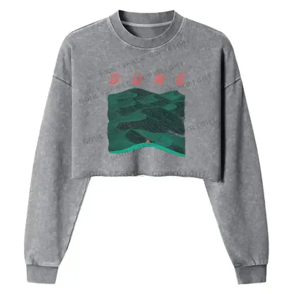 Sands Of Synchronicity Washed Cropped Sweatshirt