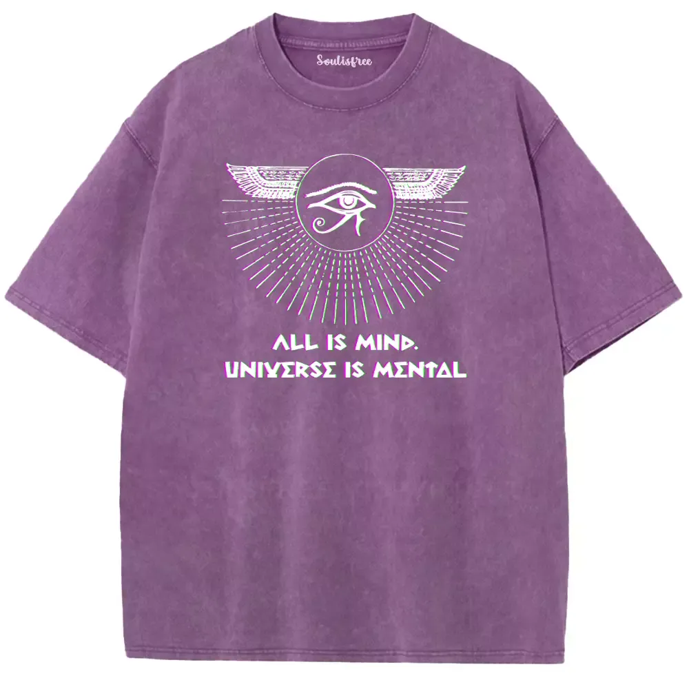 Soulisfree ALL IS MIND. UNΙYΣRSΣ IS ΜΣΝΤΔL Washed Tee