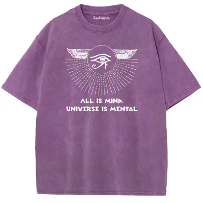 Soulisfree ALL IS MIND. UNΙYΣRSΣ IS ΜΣΝΤΔL Washed Tee