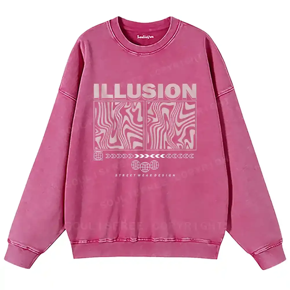 Visual Mirage Washed Sweatshirts