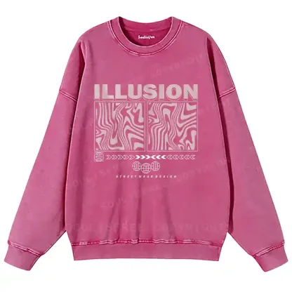 Visual Mirage Washed Sweatshirts