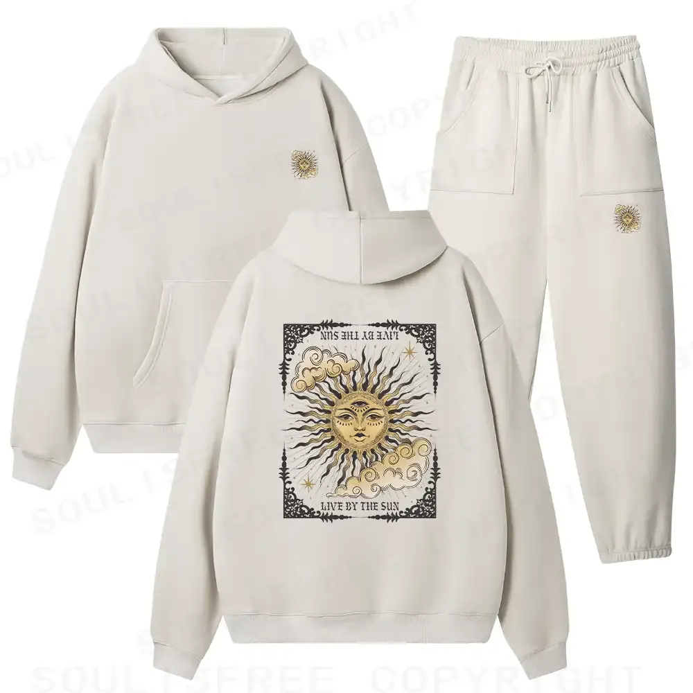 Designed Living By The Sun Fleece Hoodie Set
