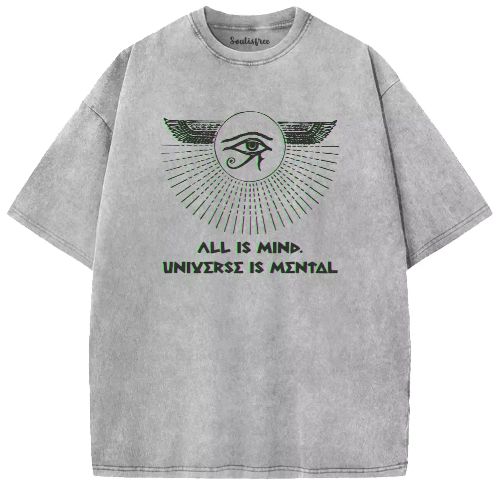 Soulisfree ALL IS MIND. UNΙYΣRSΣ IS ΜΣΝΤΔL Washed Tee