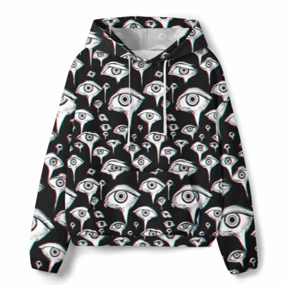 Soulisfree EYES EVERYWHERE All-Over Print Hoodie