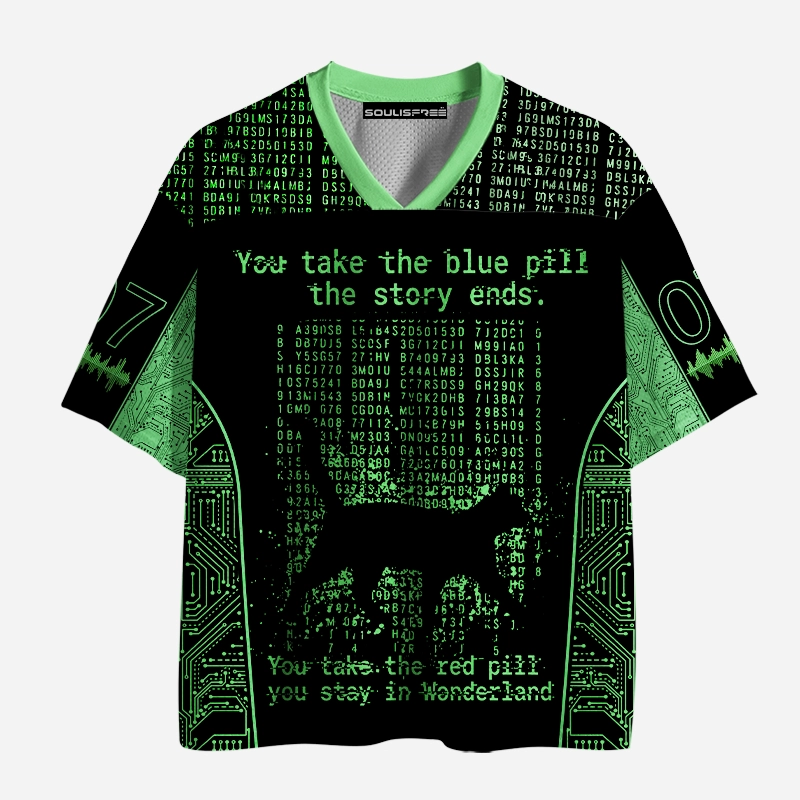 Soulisfree RED PILL OR BLUE PILL  Mesh Jersey