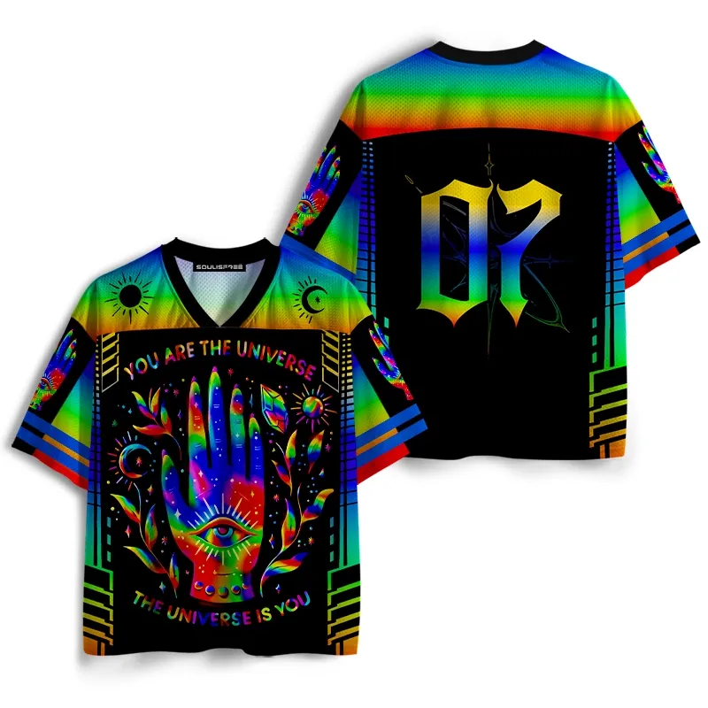 Soulisfree Cosmic You Are The Universe Rainbow  Mesh Jersey