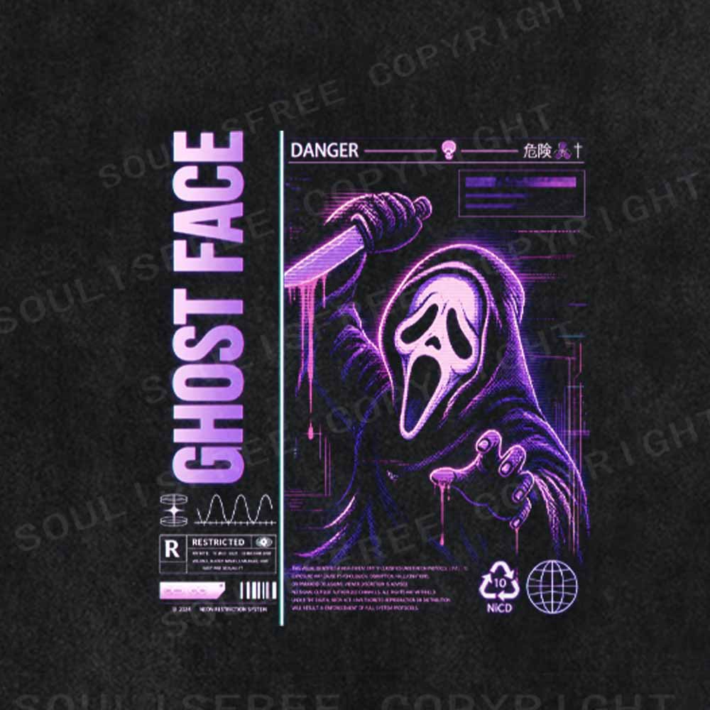 Soulisfree Ghost Face Washed Tee
