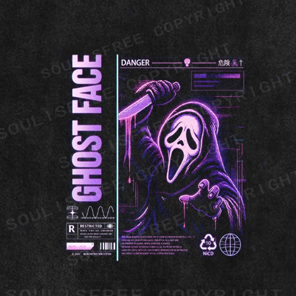 Soulisfree Ghost Face Washed Tee