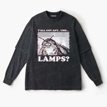 Soulisfree   Y'ALL GOT ANY.. UHH... G LAMPS? Layered Long Sleeve Tee