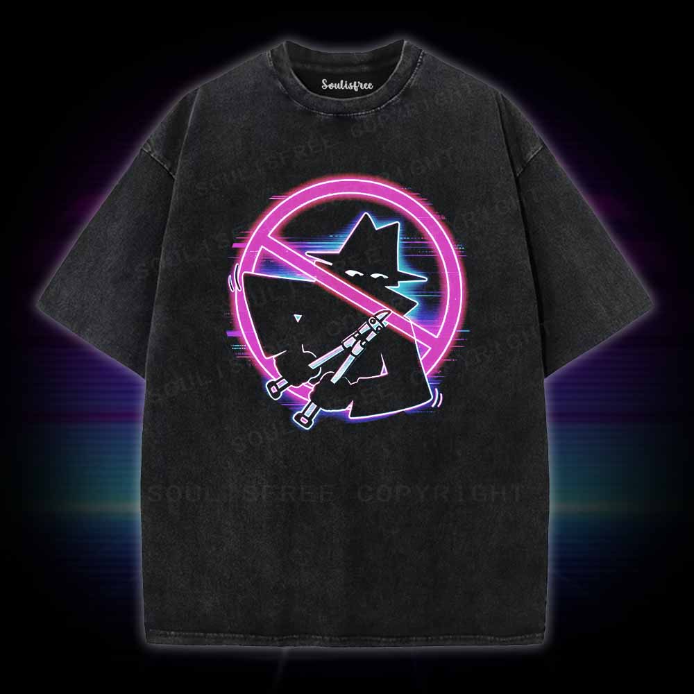Soulisfree Retro Cyberpunk Spy Washed Tee