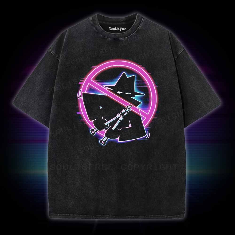 Soulisfree Retro Cyberpunk Spy Washed Tee