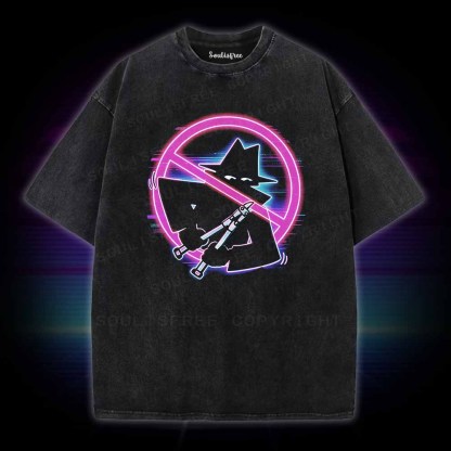 Soulisfree Retro Cyberpunk Spy Washed Tee