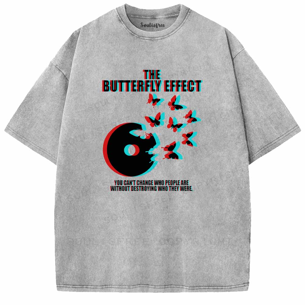 Soulisfree  BUTTERFLY EFFECT  Washed Tee