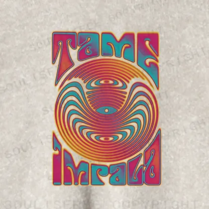 Psychedelic Moment Washed Cropped Sweatshirt