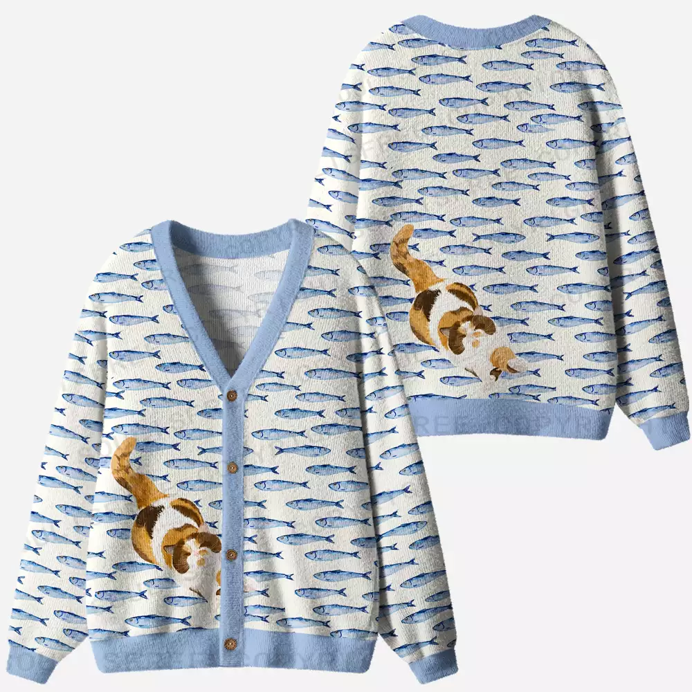 Catch Me If You Can Ugly Cardigan Sweaters