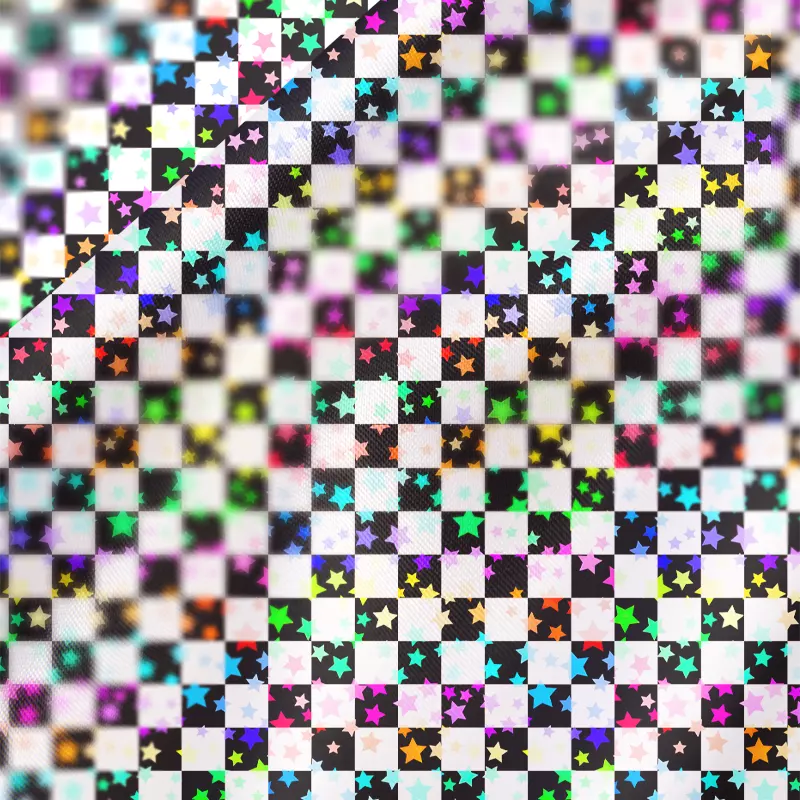 Soulisfree Cosmic Check Cowl Neck Satin Mini Dress