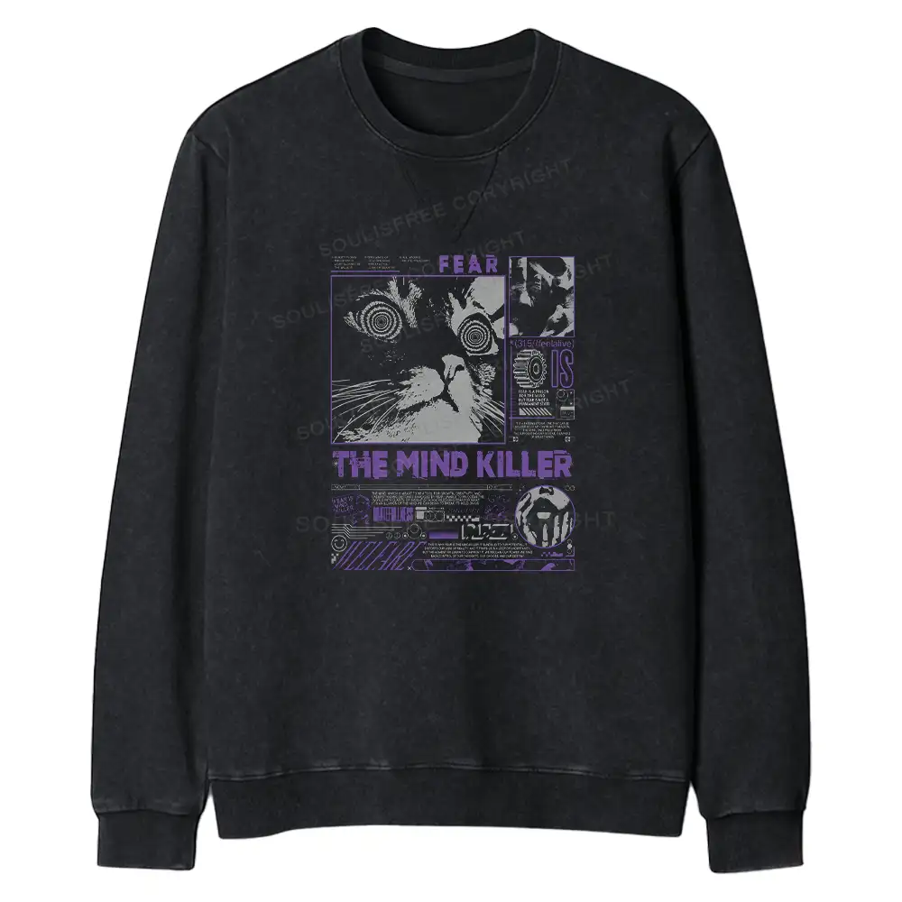 The Mind Killer Regular Fit Washed Sweatshirt
