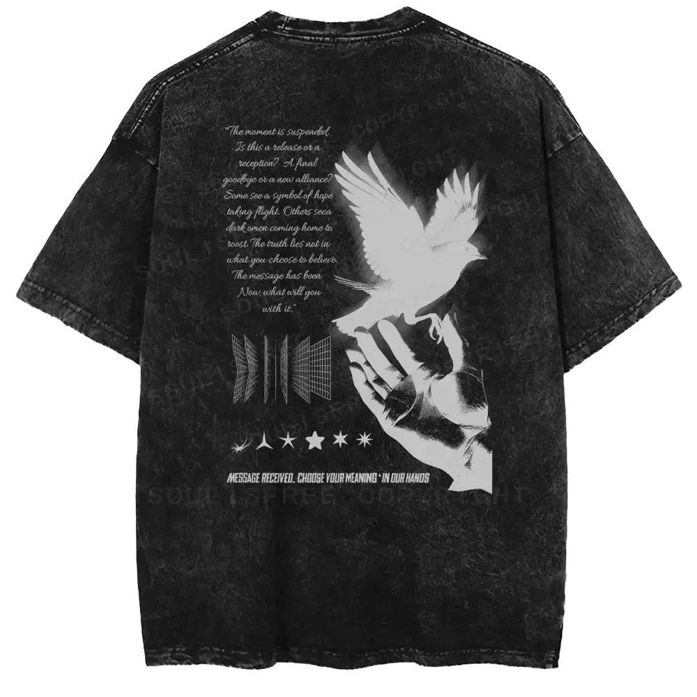 CHOOSE YOUR MEANING • IN YOUR HANDS Washed T-shirt